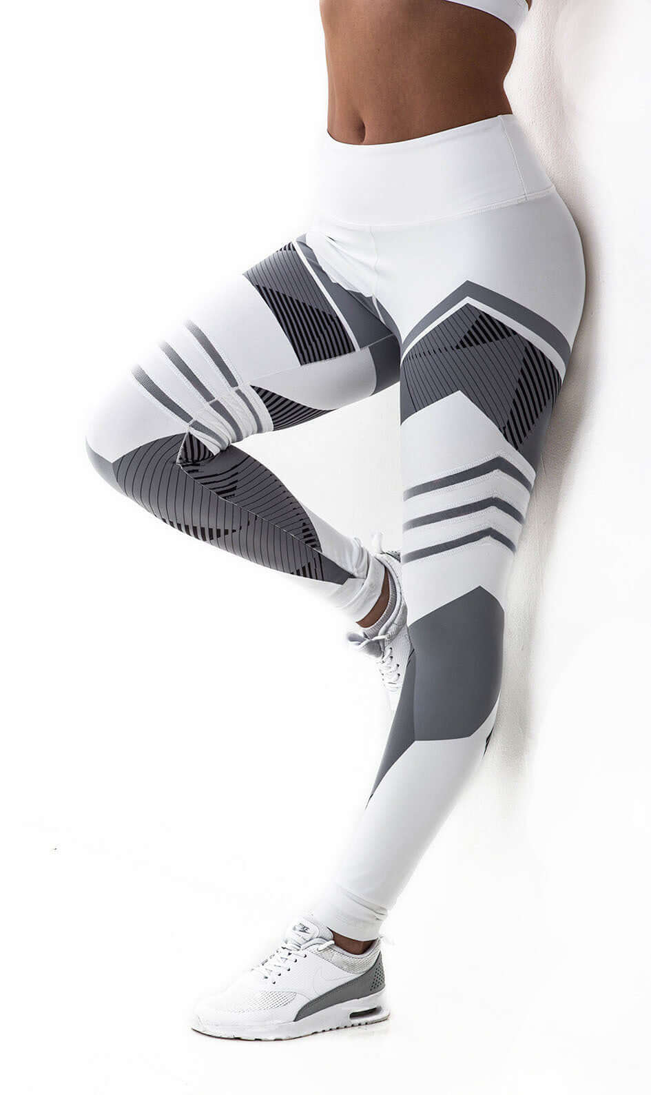 High Waist Digital Print Yoga Leggings
