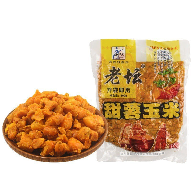 Old-timer brine mixed grain base fishing bait