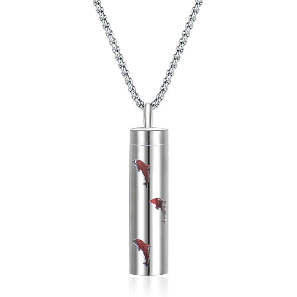Stainless Steel Perfume Diffuser Pendant Necklace
