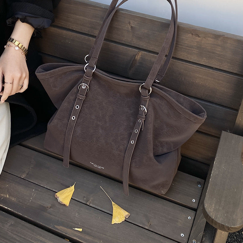 High-End Retro Tote Bag for Women