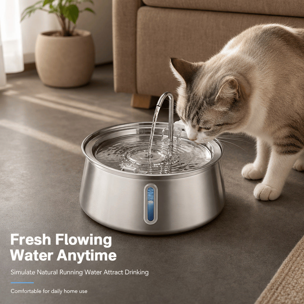 Automatic Pet Water Dispenser with Filtration and USB Power