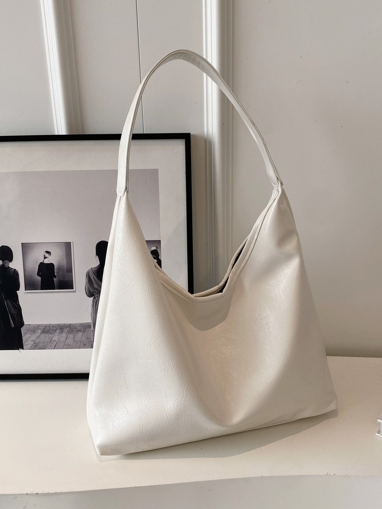 Soft Leather Retro Tote Bag for Women