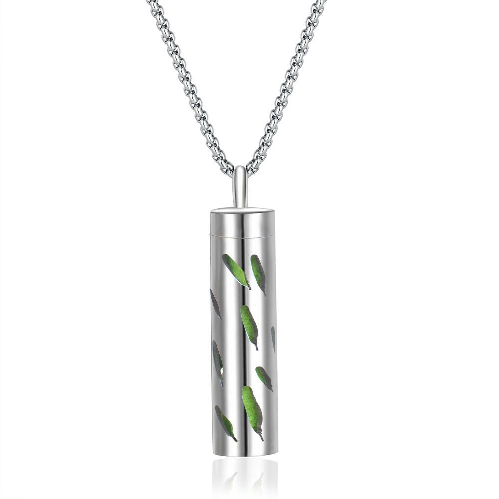 Stainless Steel Perfume Diffuser Pendant Necklace