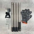 All-Steel Dual-Purpose Hoe, Weeding Shovel, Household Garden Pointed Rake, Dual-Purpose Small Hoe, Multi-Functional Hoe