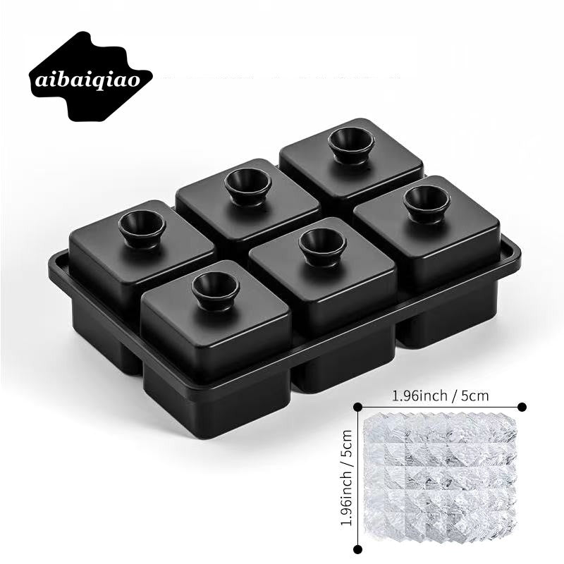 6-Cavity Whiskey Ice Ball and Cube Mold