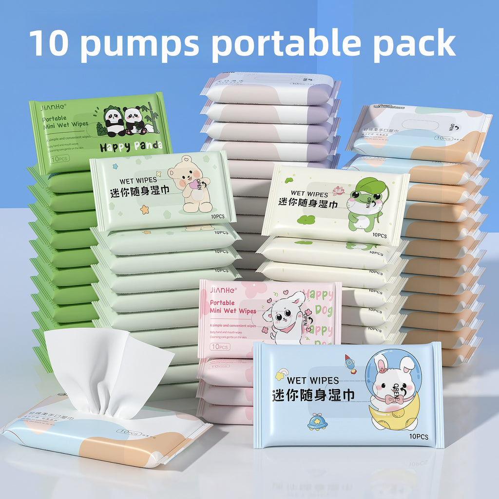 Mini Portable Wet Wipes Pack