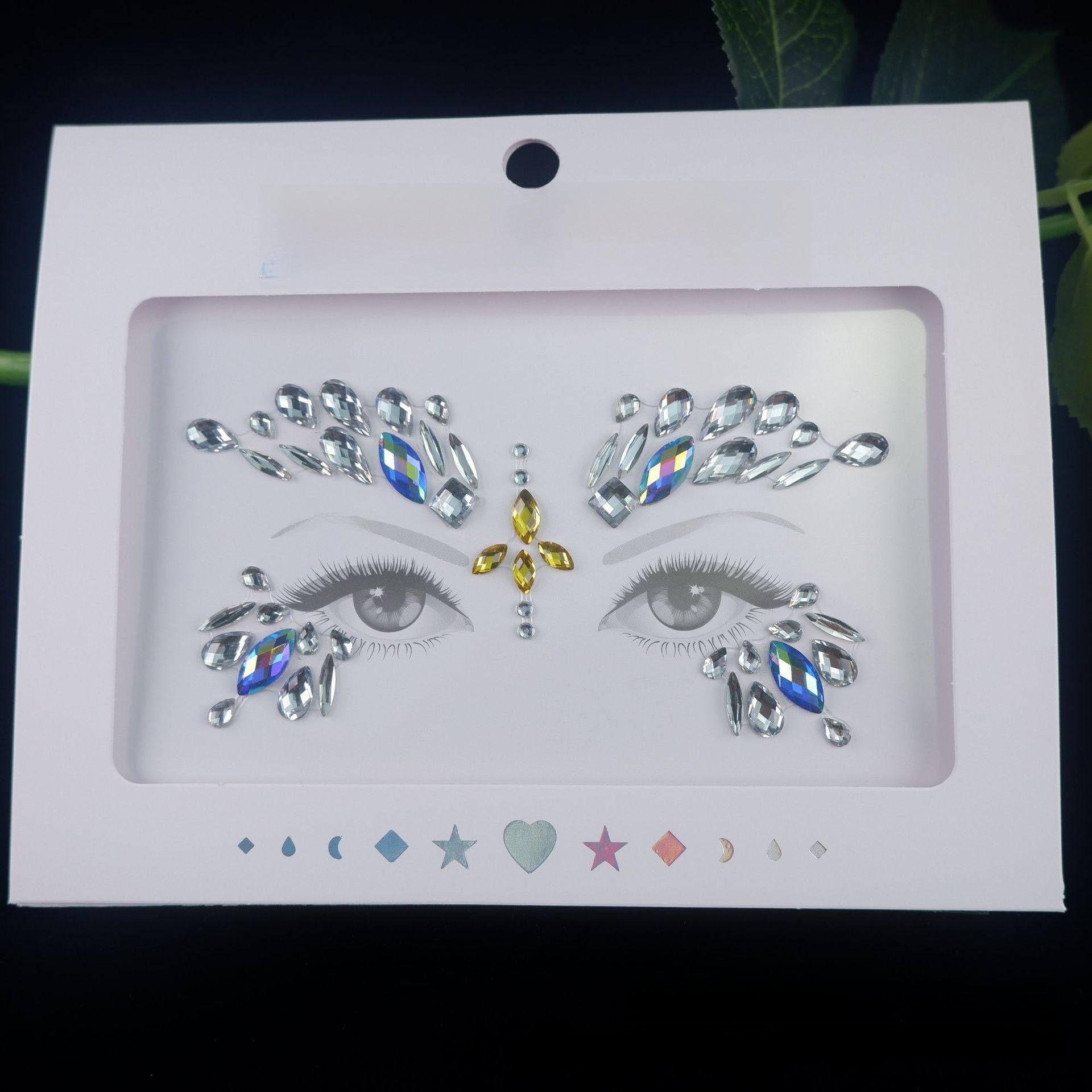 Acrylic diamond makeup face stickers