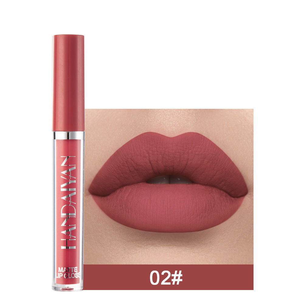 12-Farben Matter Lip Glaze Flüssiger Lippenstift wasserfest langanhaltend | 12-Color Matte Lip Glaze Liquid Lipstick Waterproof Long-Lasting