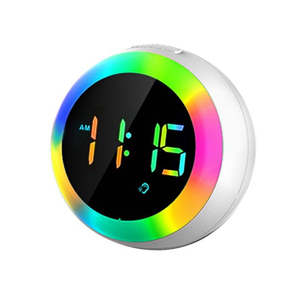 Réveil de bureau numérique à LED à commande vocale