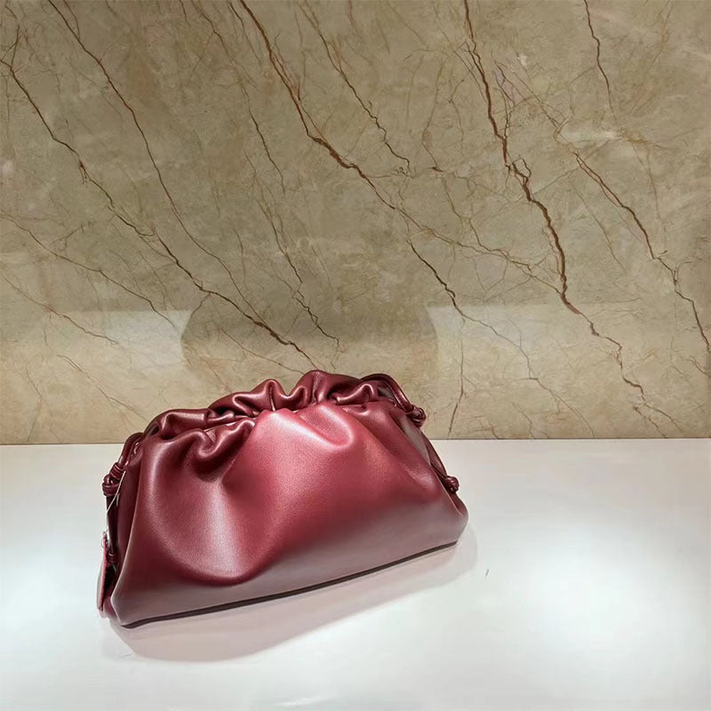 Genuine Leather Women Shoulder Crossbody Clutch Bag