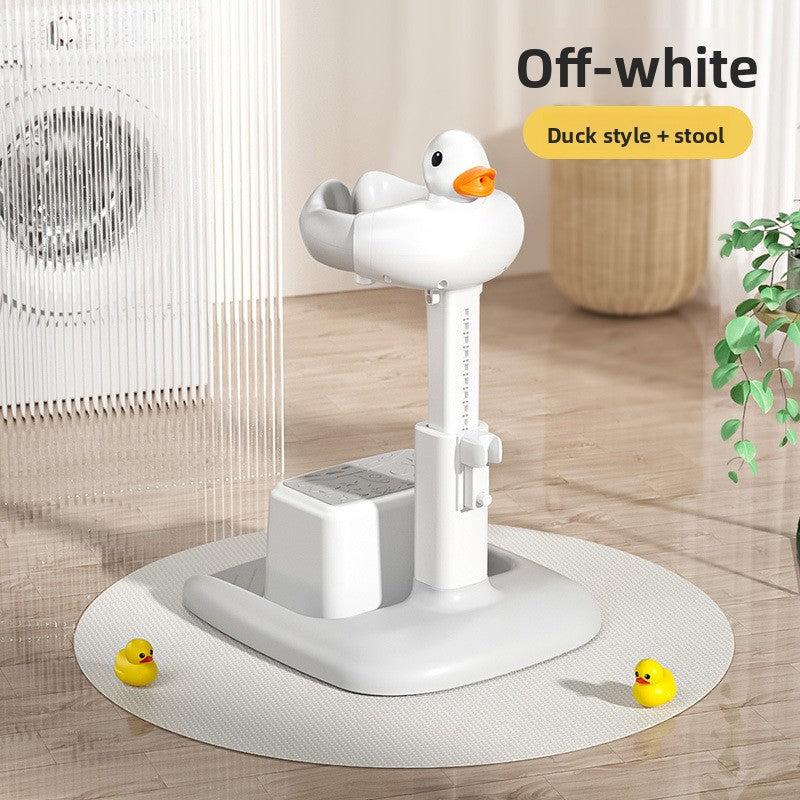 Adjustable Baby Bath Stand with Stool