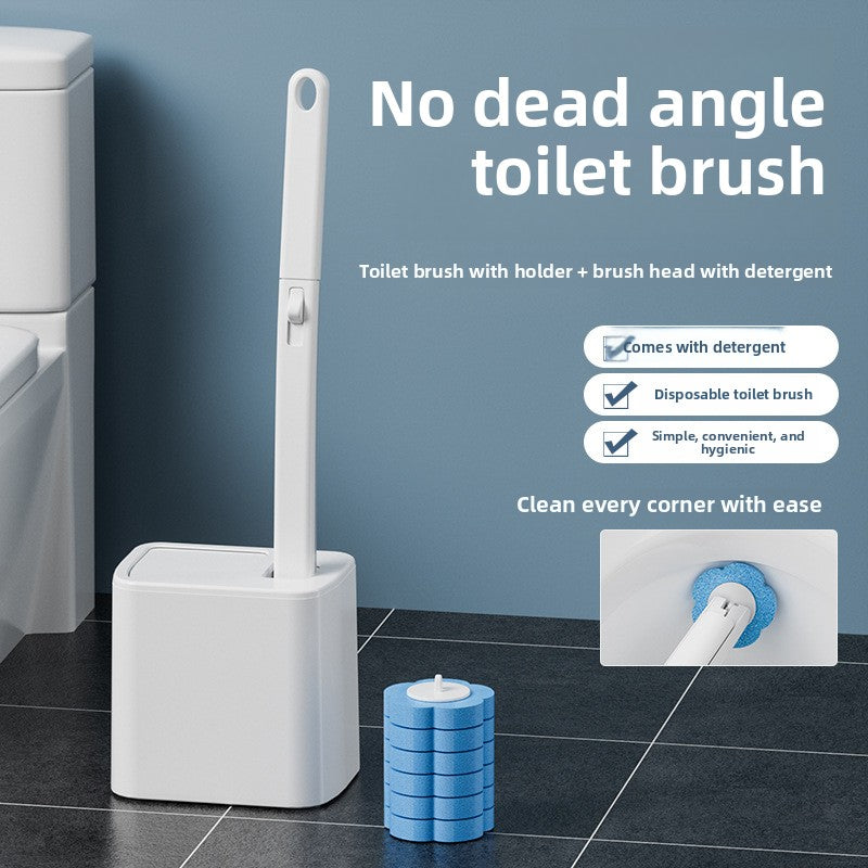 Ensemble brosse de toilettes tout-en-un