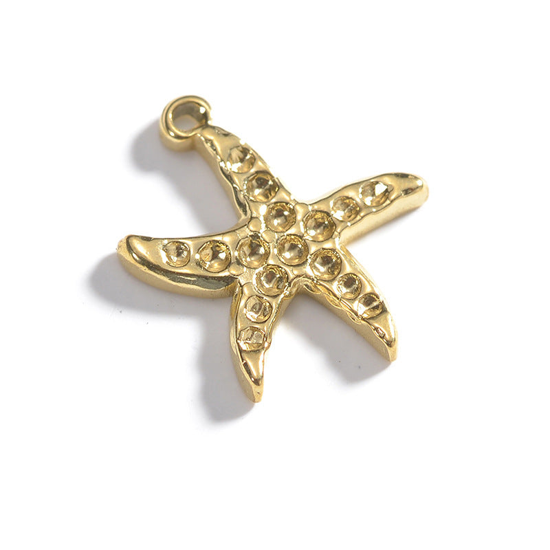 Electroplated Gold Bracelet with Pendant