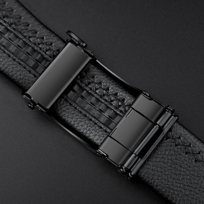 Mens Automatic Buckle Leather Belt