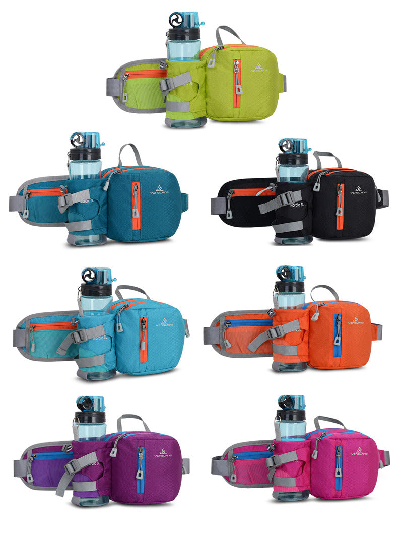 Multifunctional Sports Waist Pack with Water Bottle Holder