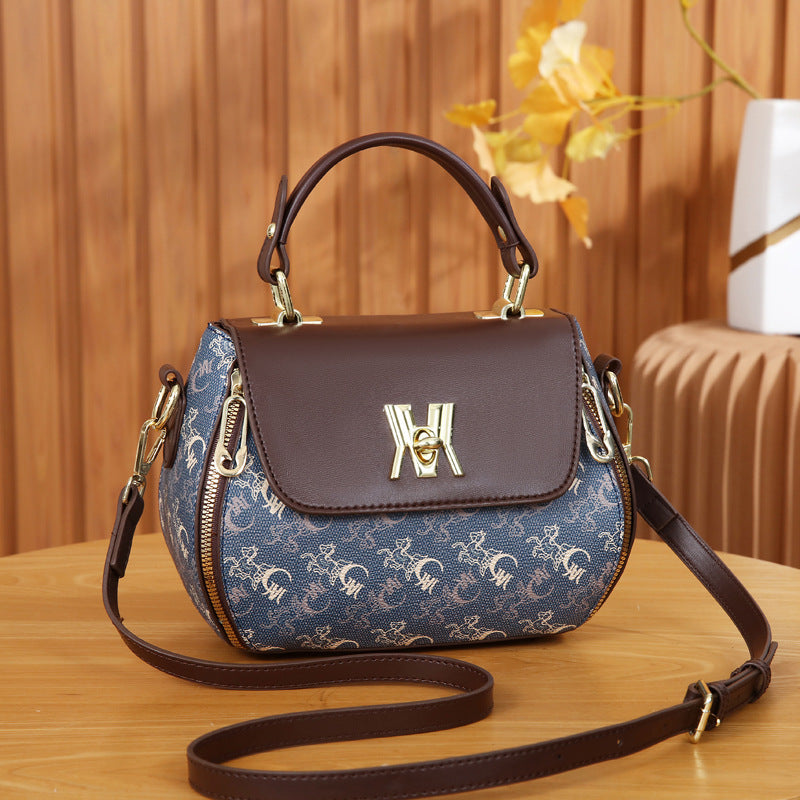 Sac bandoulière en forme de pomme imprimée