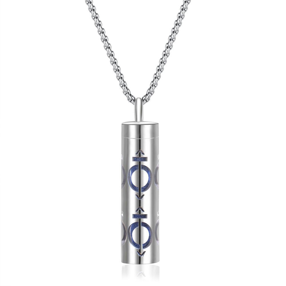 Stainless Steel Perfume Diffuser Pendant Necklace