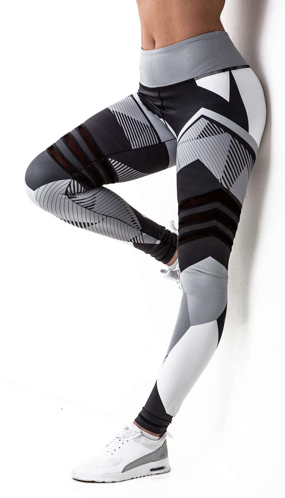 High Waist Digital Print Yoga Leggings