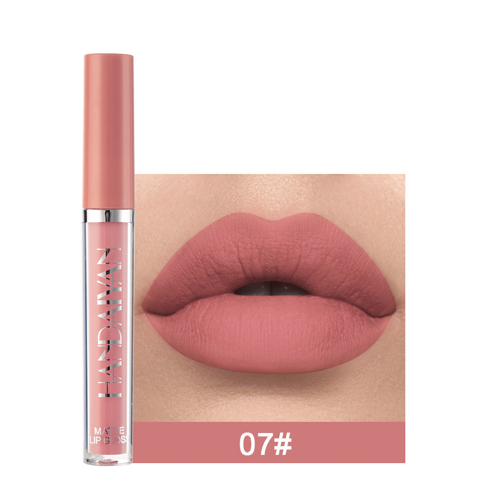 12-Farben Matter Lip Glaze Flüssiger Lippenstift wasserfest langanhaltend | 12-Color Matte Lip Glaze Liquid Lipstick Waterproof Long-Lasting