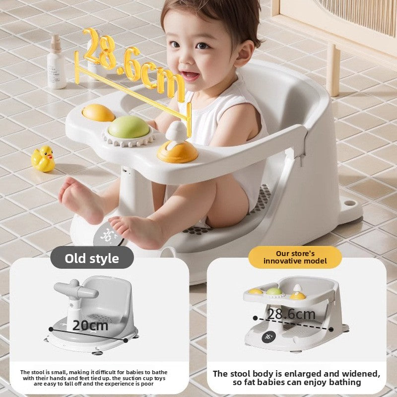 Siège de bain pour bébé avec sangles de sécurité