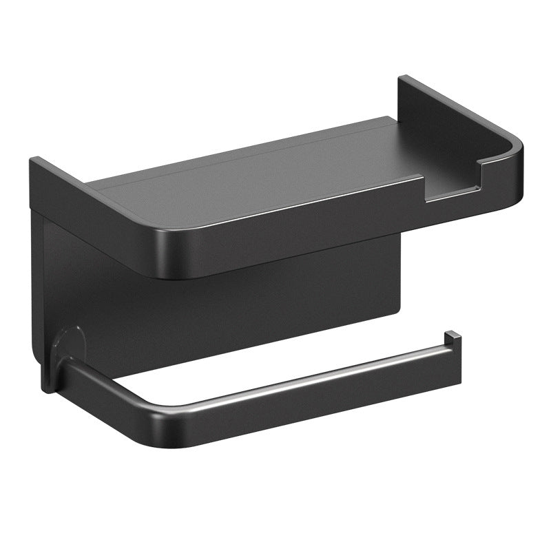 Wall Mounted Tissue Box Holder Plastic Bathroom Storage Rack