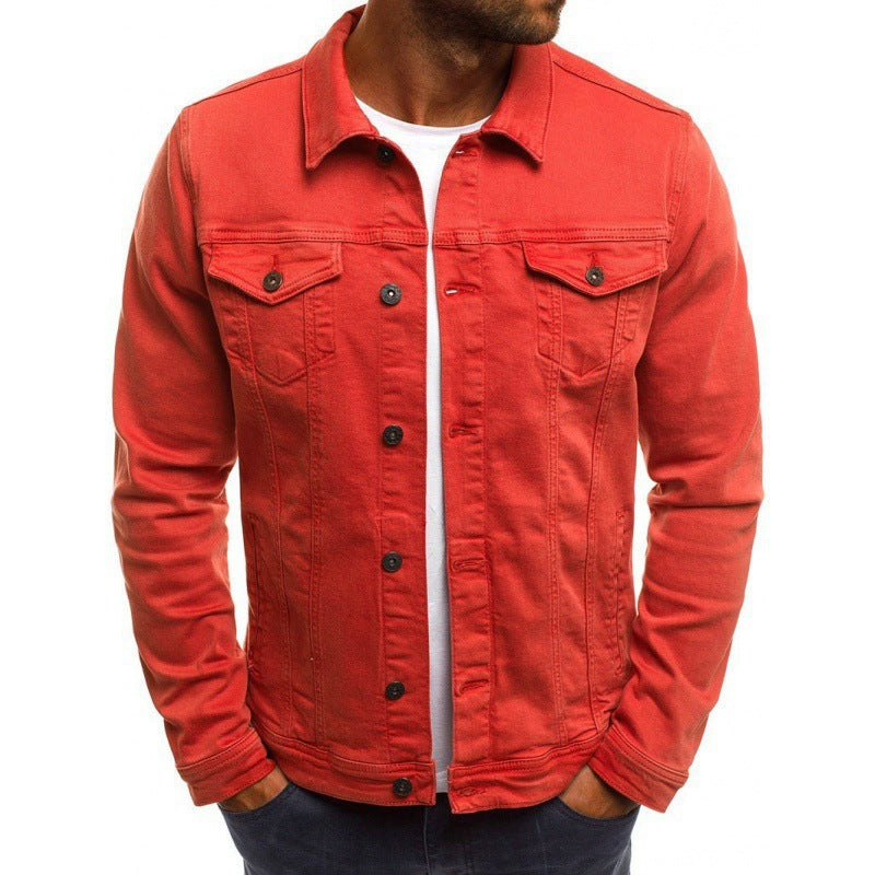 Veste en jean ajustée pour homme