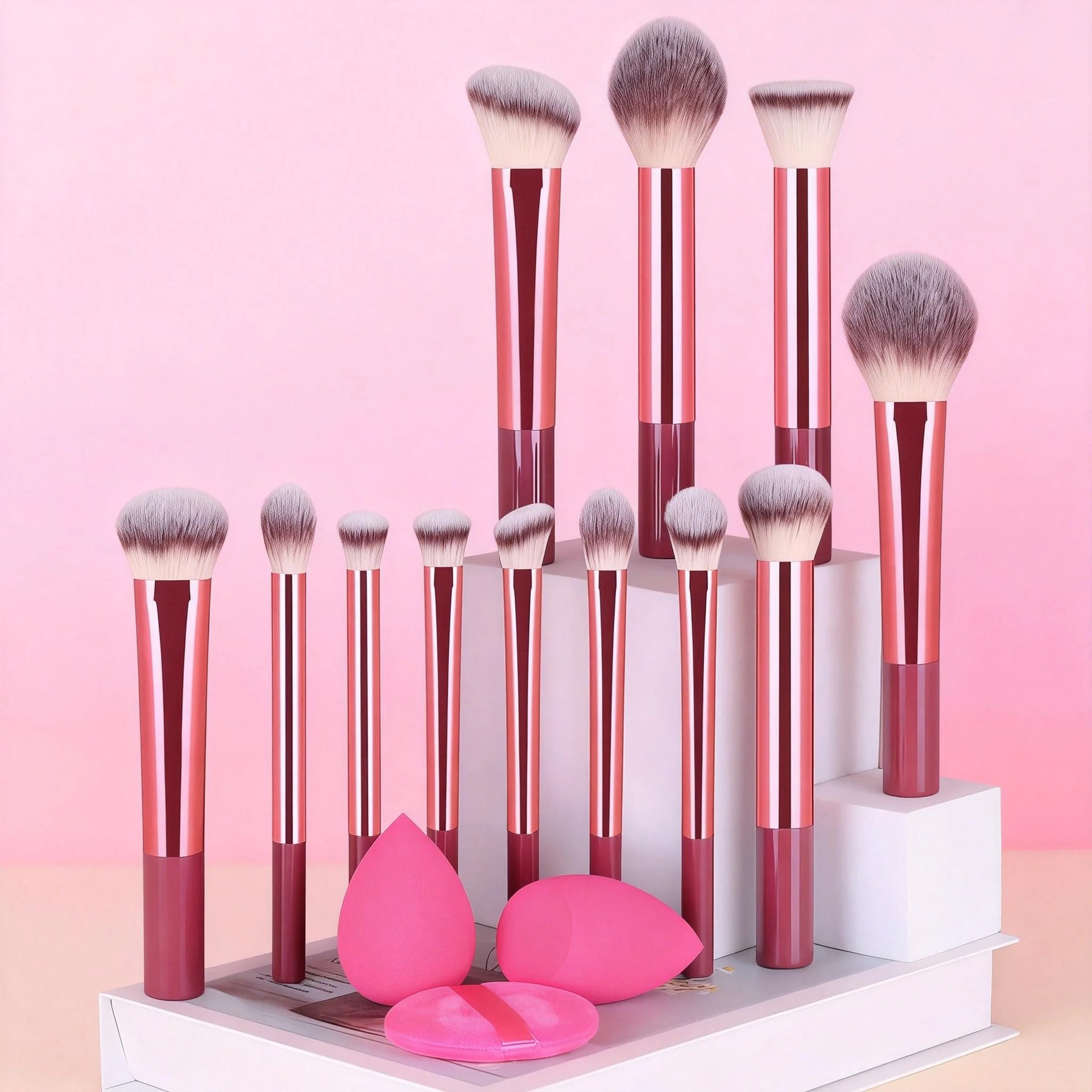 Mehrfarbiger Make-up-Pinsel