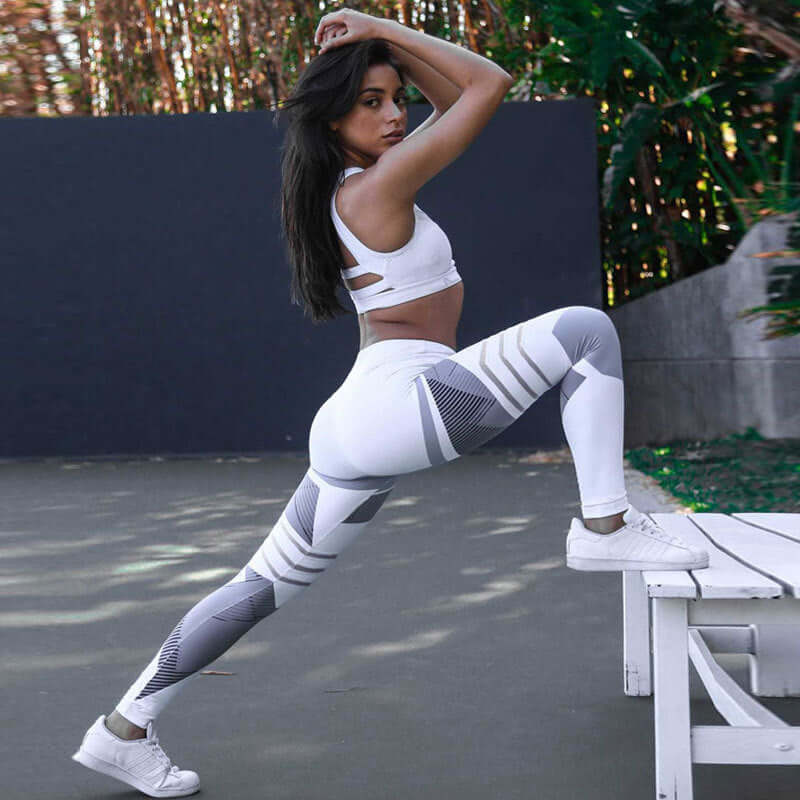 High Waist Digital Print Yoga Leggings