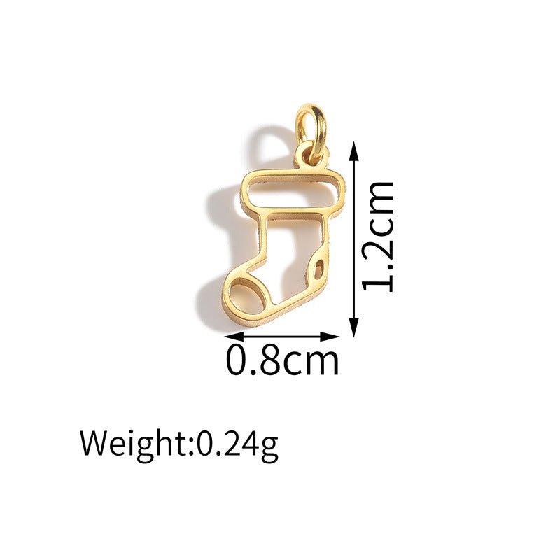 Electroplated Gold Bracelet with Pendant