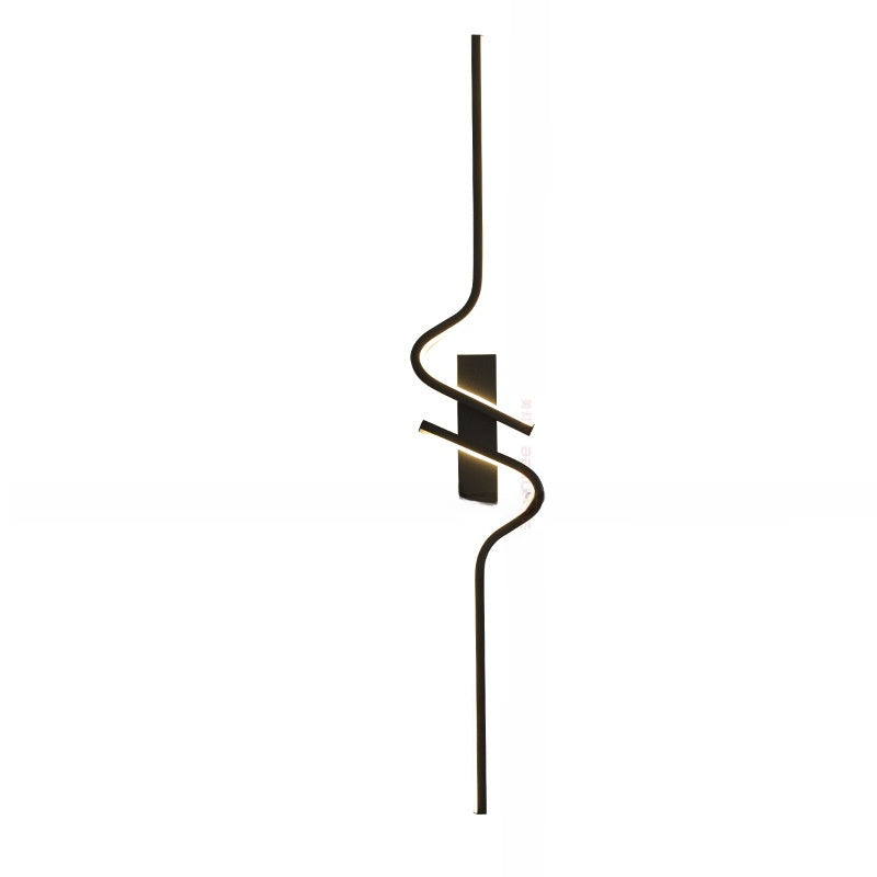 Minimalistische LED-Wellenwandleuchte für die Heimdekoration