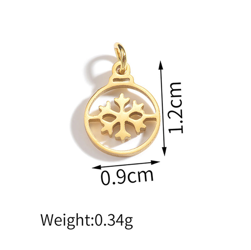 Electroplated Gold Bracelet with Pendant