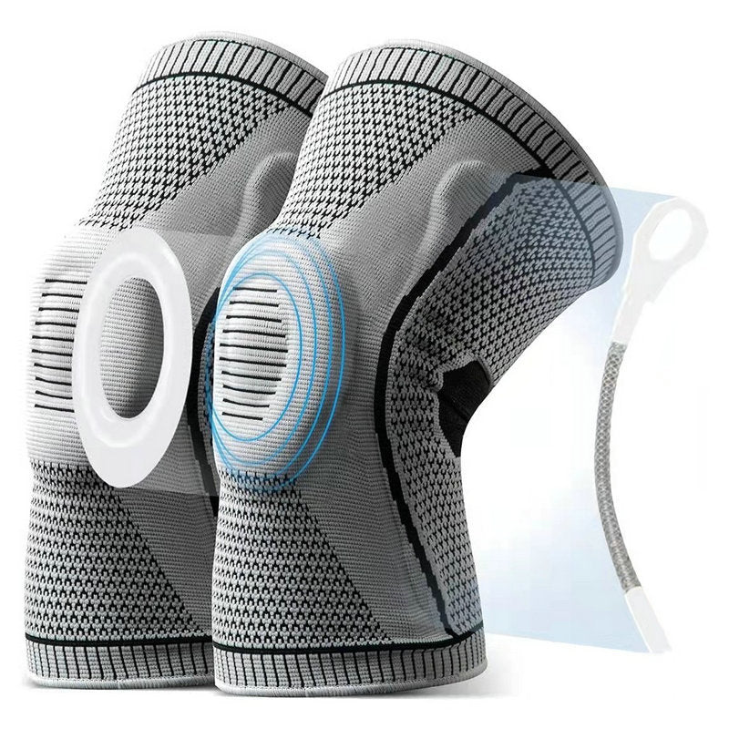 Genouillères antidérapantes en silicone pour la protection sportive