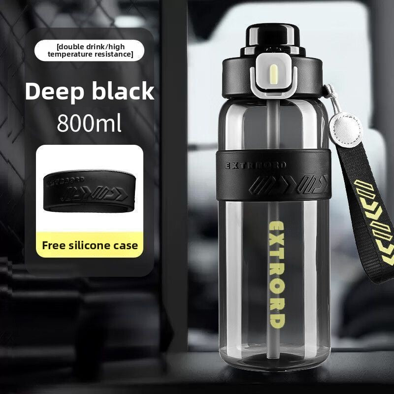 Sports Water Bottle with Straw