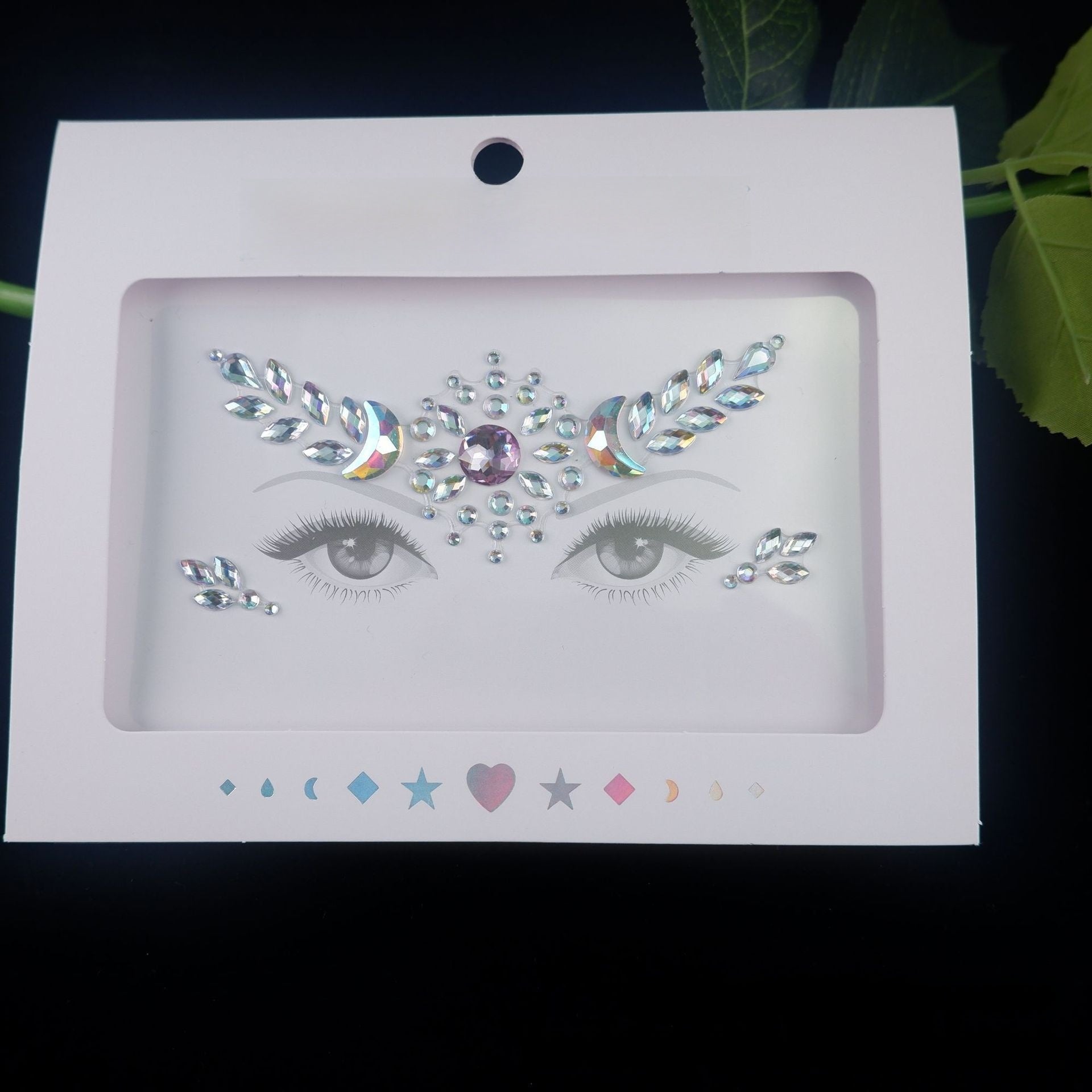 Acrylic diamond makeup face stickers