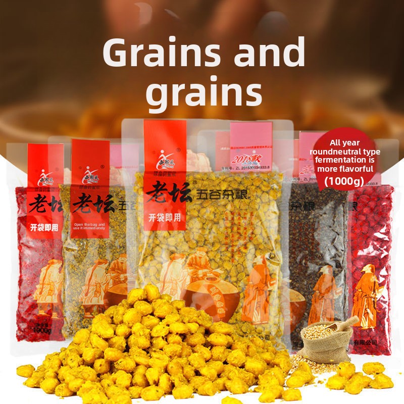 Old-timer brine mixed grain base fishing bait