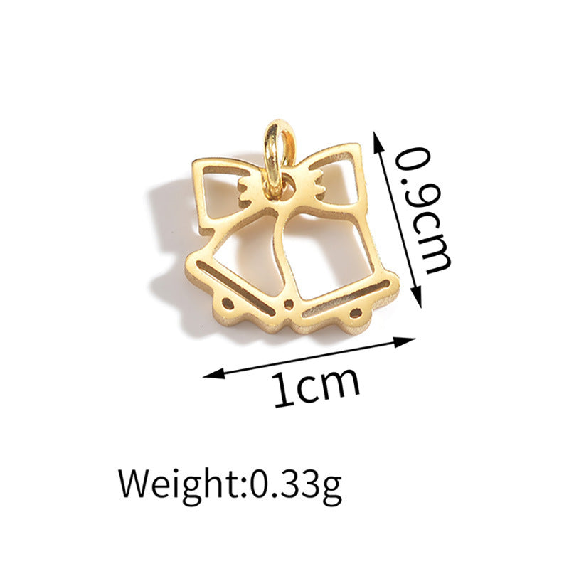 Electroplated Gold Bracelet with Pendant