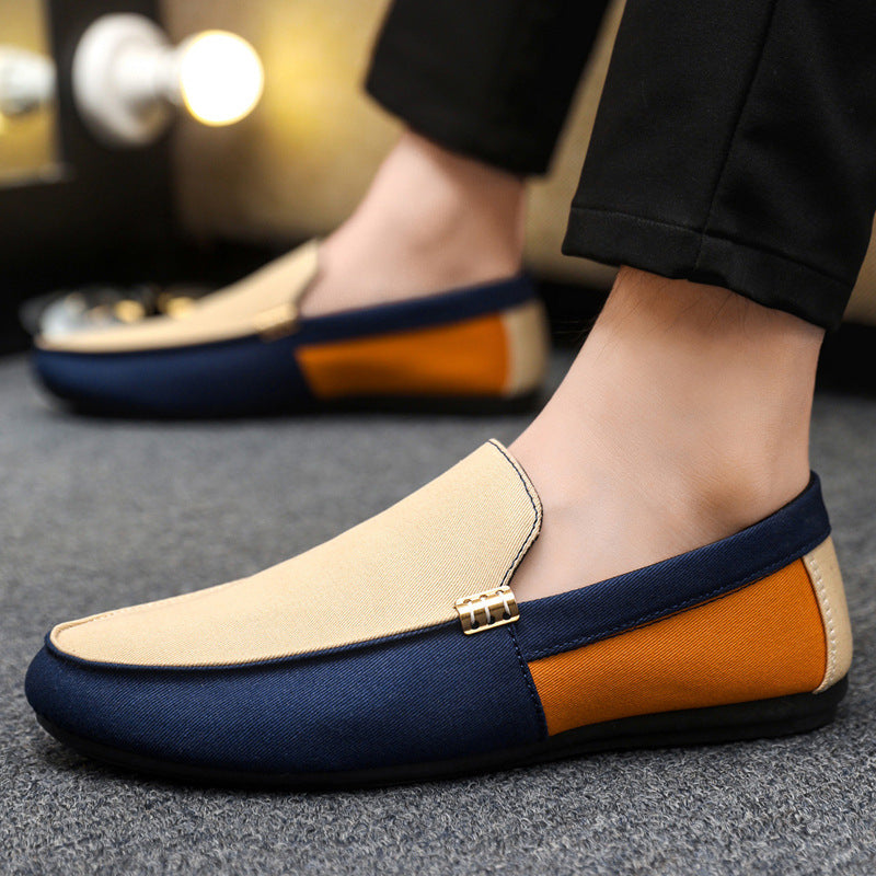 Atmungsaktive Slip-On-Segeltuchschuhe für Herren