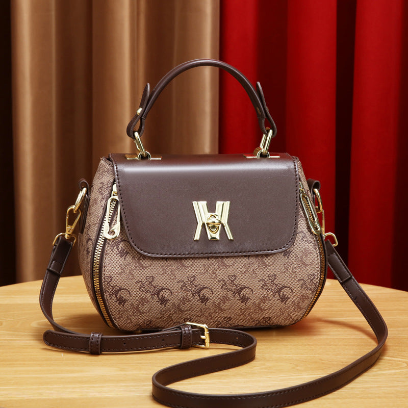 Sac bandoulière en forme de pomme imprimée