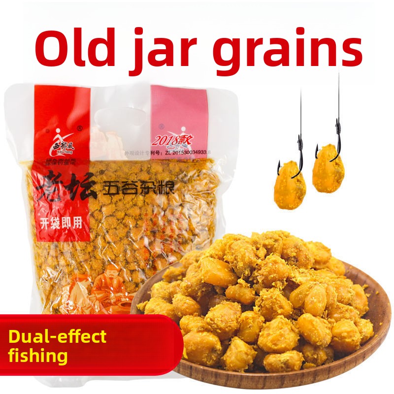 Old-timer brine mixed grain base fishing bait