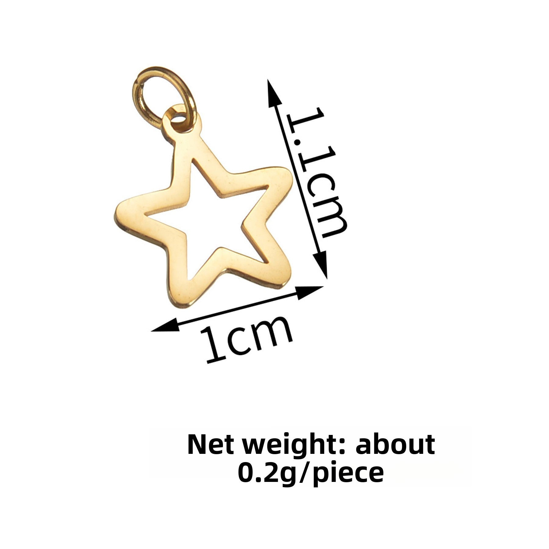 Electroplated Gold Bracelet with Pendant