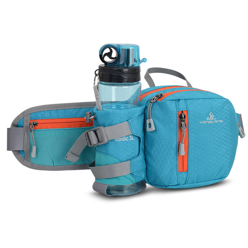 Multifunctional Sports Waist Pack with Water Bottle Holder