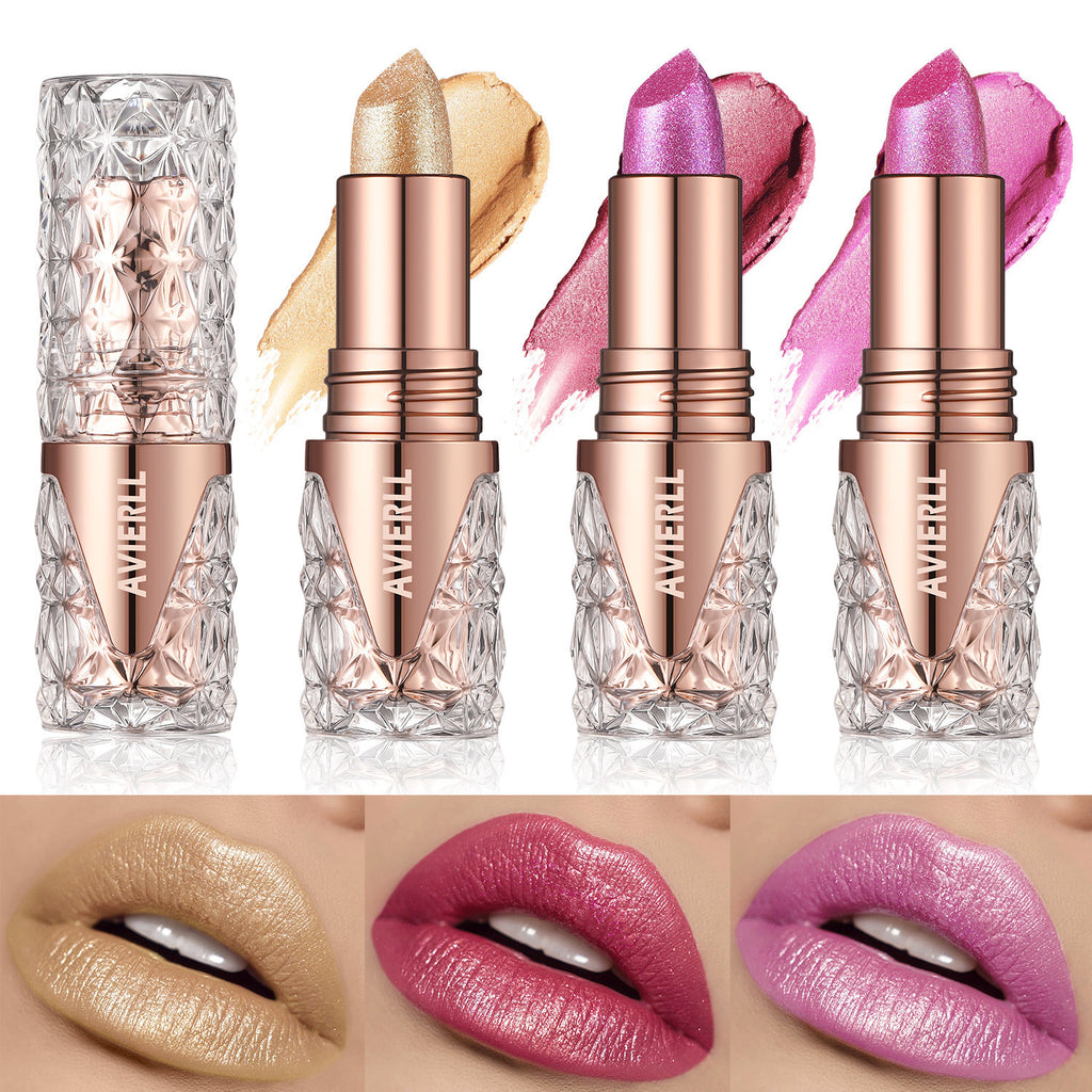 Wasserfester Perlmutt-Lippenstift mit feinem Schimmer