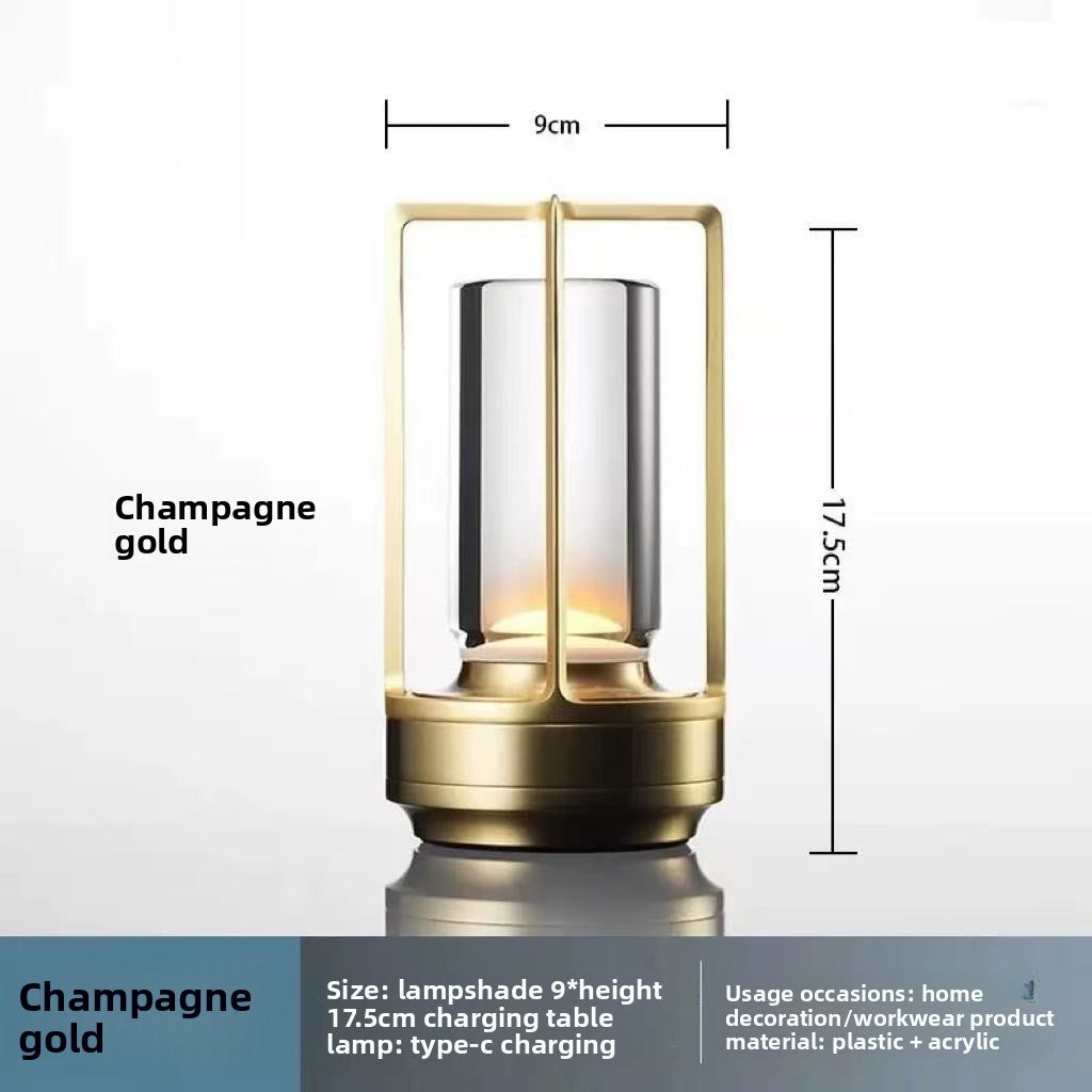 Retro All-Aluminum Touch Table Lamp