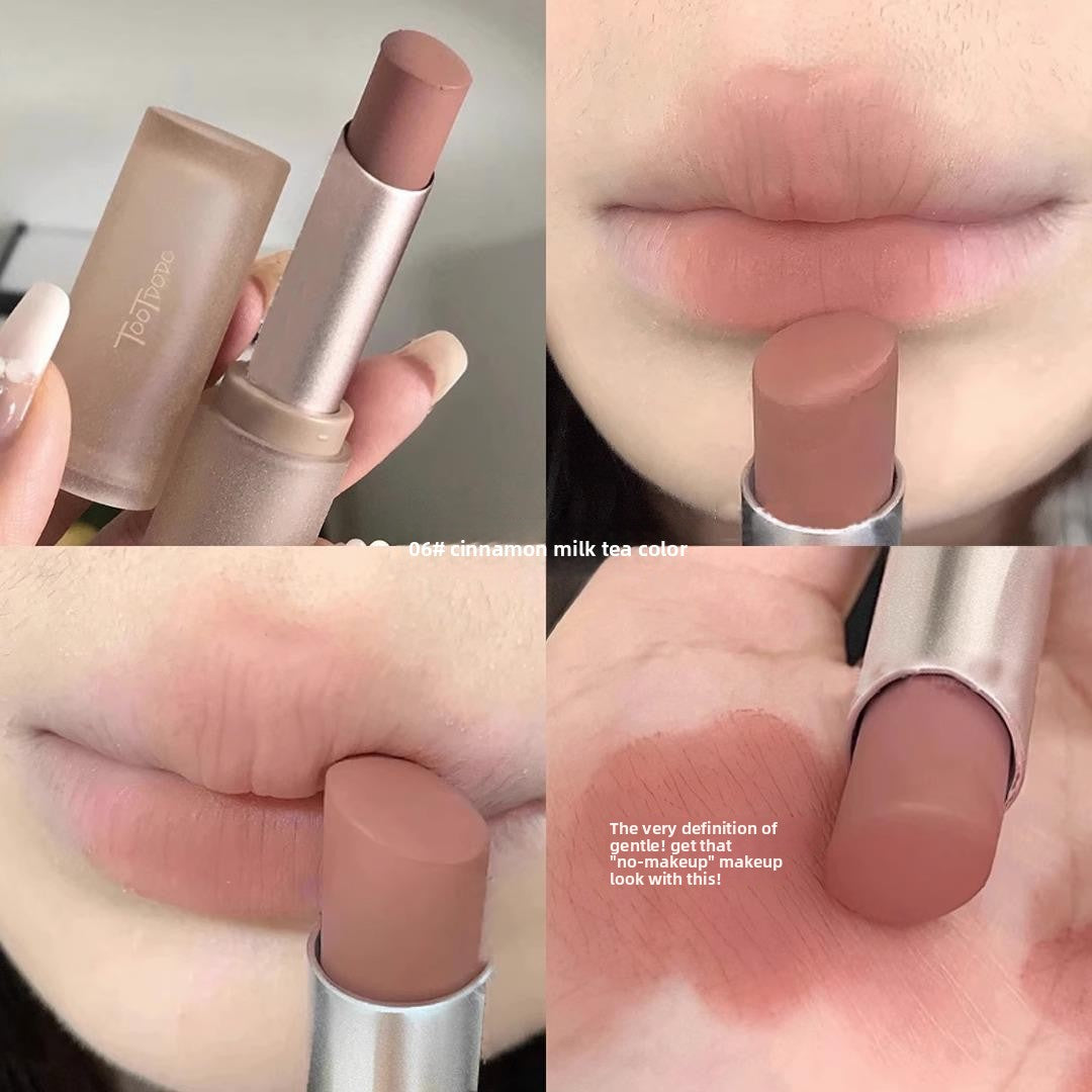 Fake Plain Milk Tea Soft Fog Lipstick