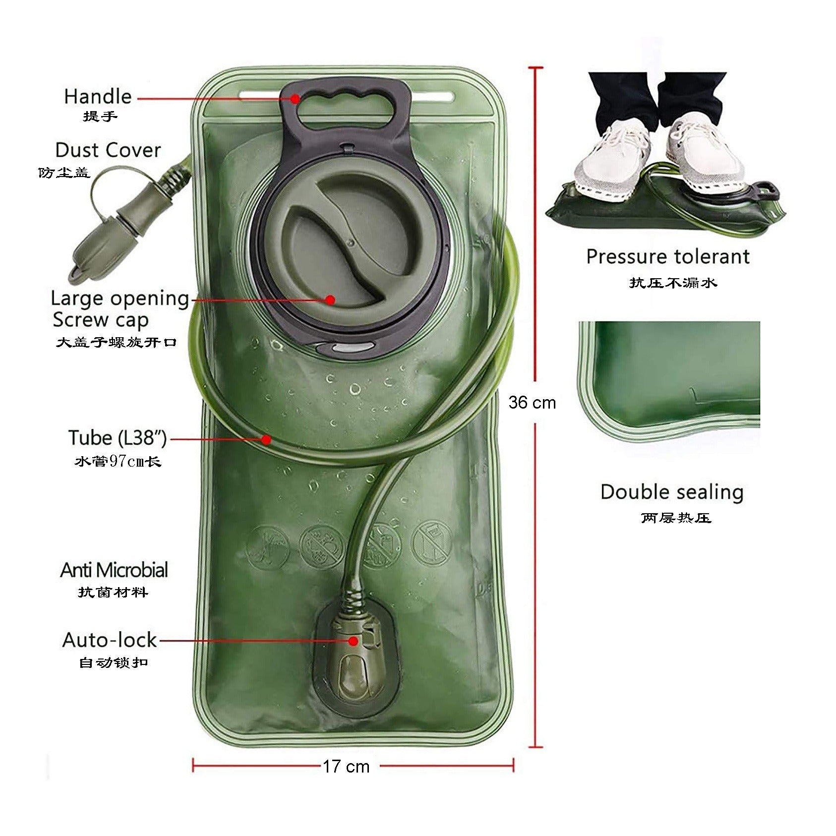 Sports cycling water bag