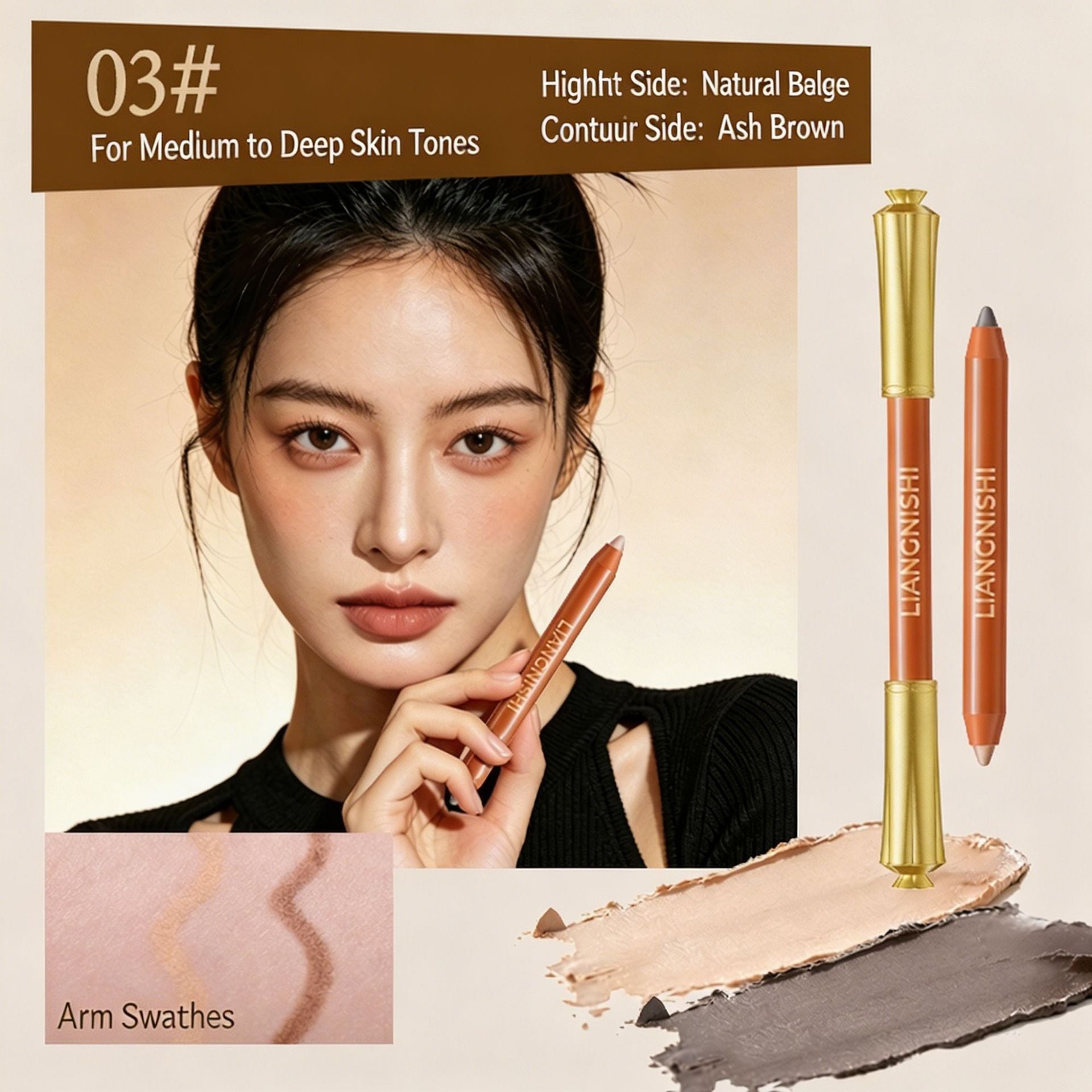 Double Ended Contour Highlight Makeup Pen