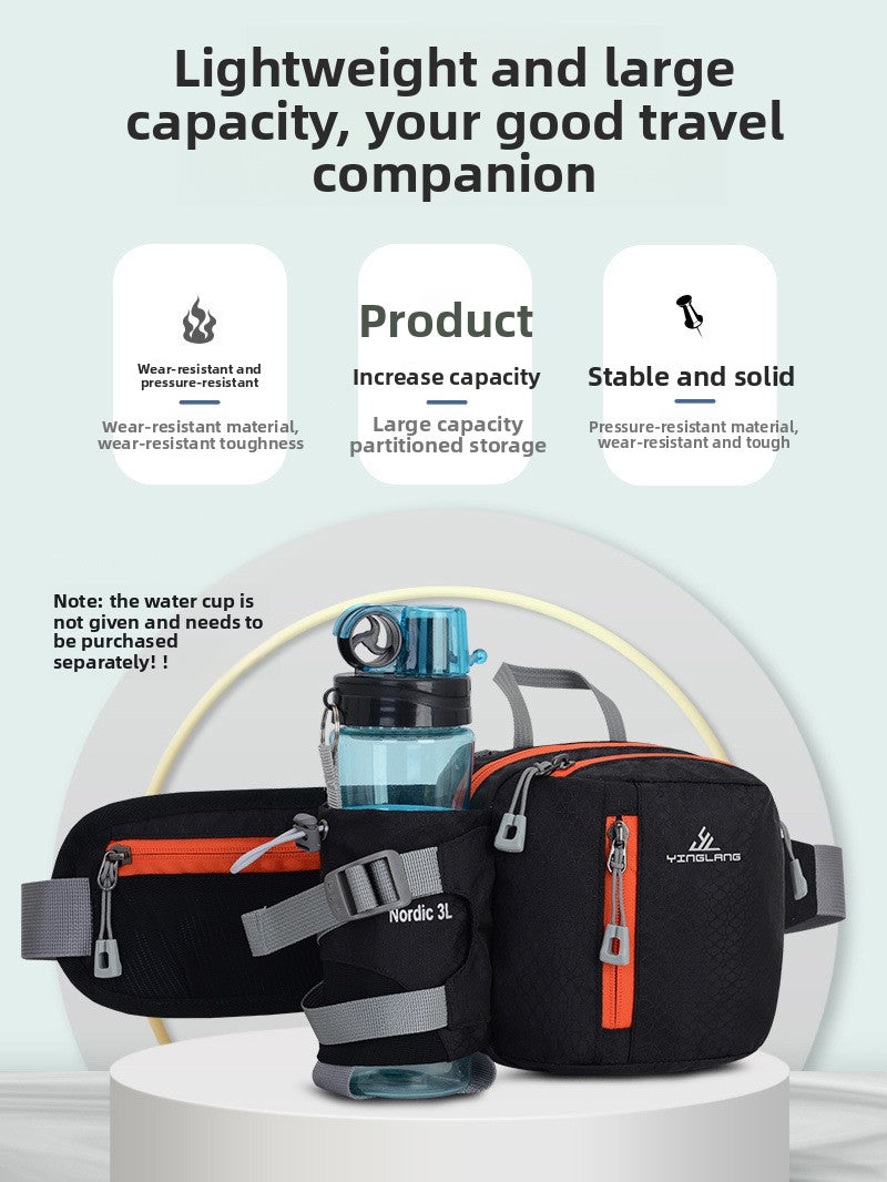 Multifunctional Sports Waist Pack with Water Bottle Holder