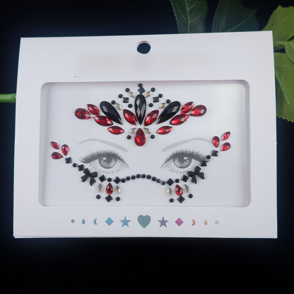 Acrylic diamond makeup face stickers