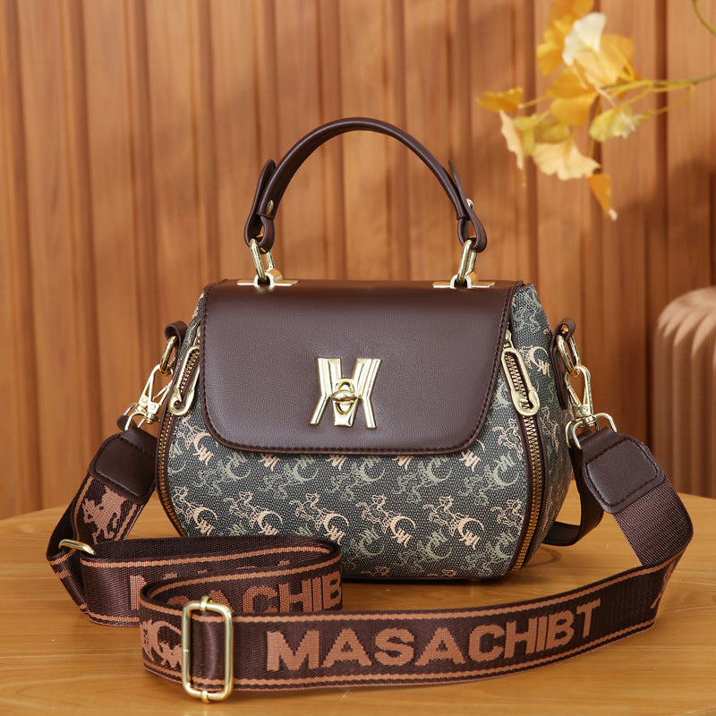 Sac bandoulière en forme de pomme imprimée