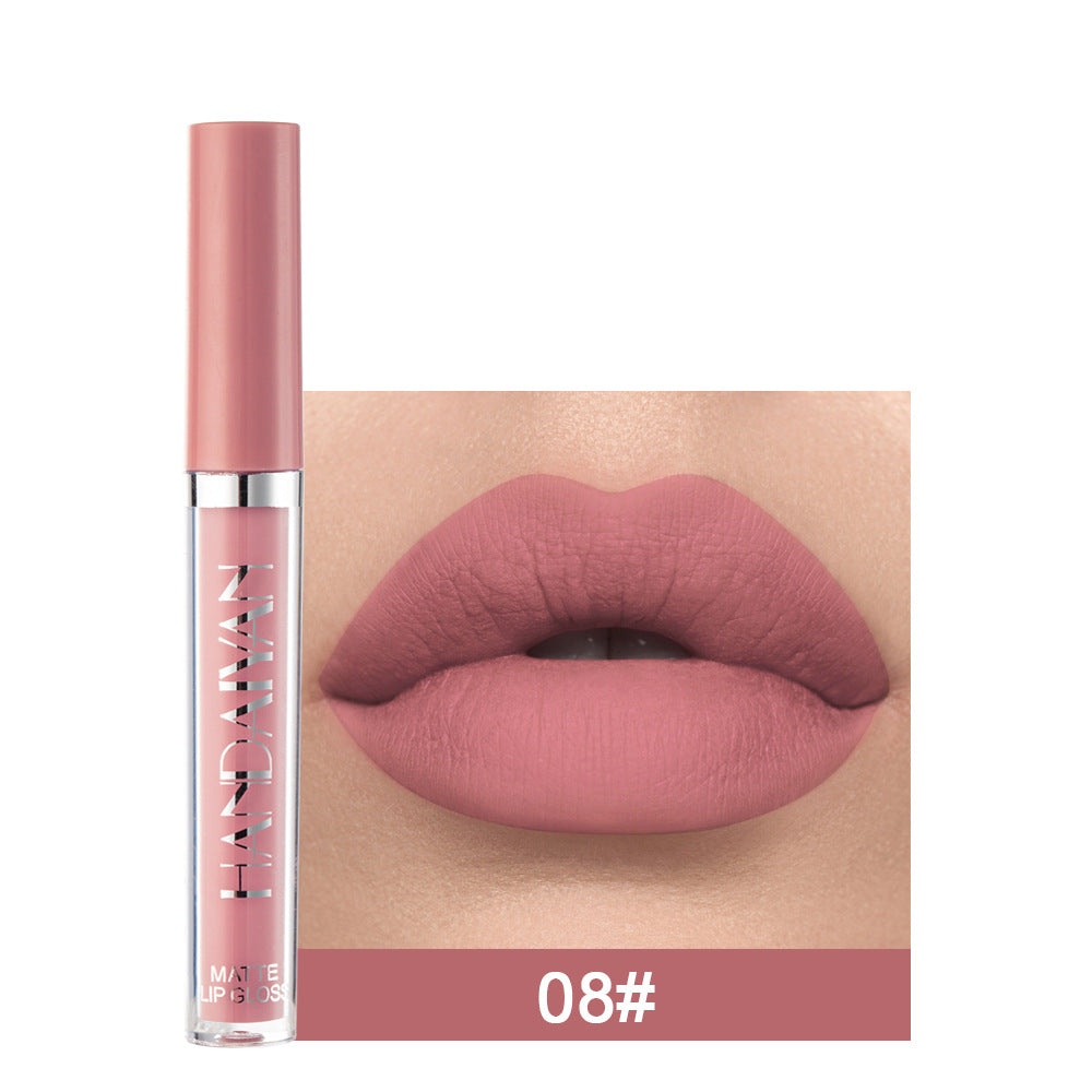 12-Farben Matter Lip Glaze Flüssiger Lippenstift wasserfest langanhaltend | 12-Color Matte Lip Glaze Liquid Lipstick Waterproof Long-Lasting